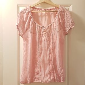 Maurices Pink Blouse